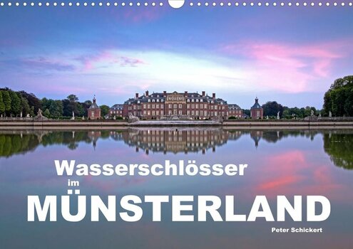 Deckblatt des Kalenders Wasserschlösser im Münsterland von Peter Schickert