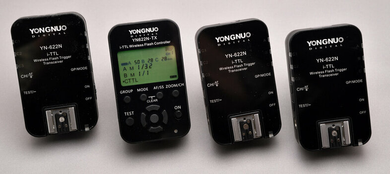 Yongnuo Flash Trigger Set, Blitzauslöser Nikon YN622N-TX+3xYN622N