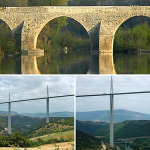 Brücken und Millau Viadukt