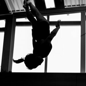 Trampolin-Springen