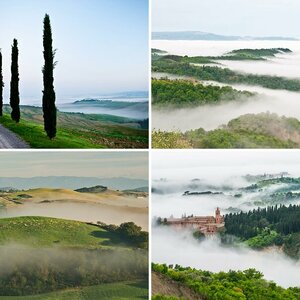 Toscana im Nebel