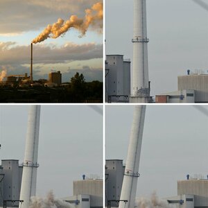 Sprengung Zuckerfabrikschornstein Regensburg