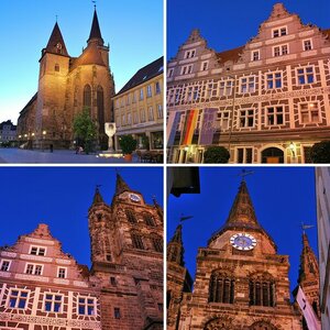 Blaue Stunde in Ansbach