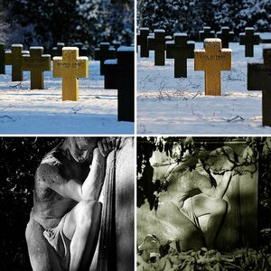 Winter und Friedhof