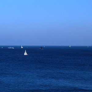 Blick aufs Meer, Brodtener Steilküste, Oktober 2008, Velvia 50