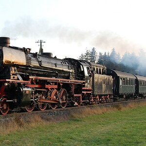 Dampflok 41018 ganzer Zug 2
