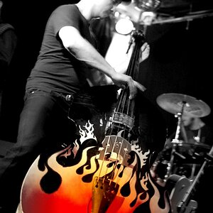 the flames