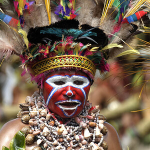 Ius Meri Frau aus den Western Highlands auf dem Mount Hagen Festival