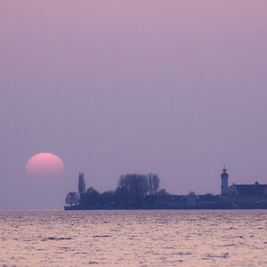 Rote Sonne über Lindau 2