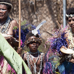 Teilnehmer aus West New Britain auf dem Mask Festival