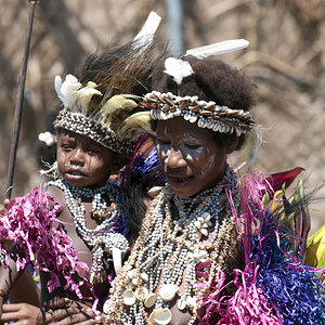 Teilnehmer aus West New Britain - national Mask Festival
