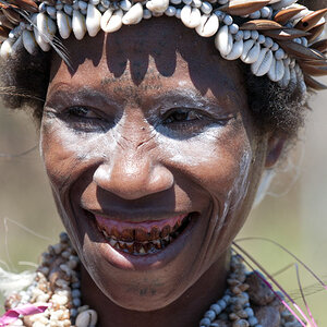Teilnehmer aus West New Britain - national Mask Festival