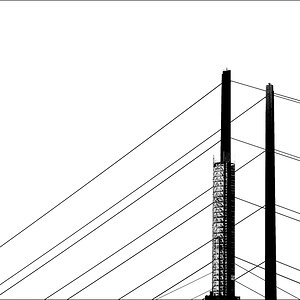Rheinbrücke Düsseldorf 09 / 2010