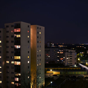 Nachts vom Balkon