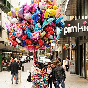 Ballonverkäufer auf der Zeil