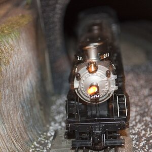 I'm coming - Front einer Modelleisenbahn