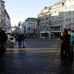 Fotograf im Mittelpunkt