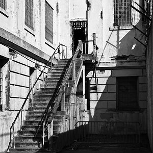 Alcatraz - Treppe zum Hof