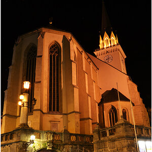 Stadtpfarrkirche Villach bei Nacht
