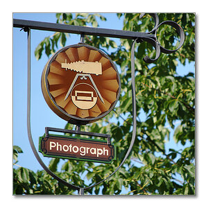 photographen schild