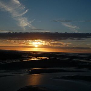 Sonnenuntergang in der Baie du St.Michel
