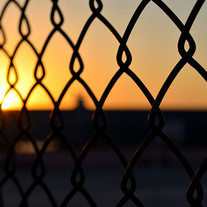 Sonne Zaun