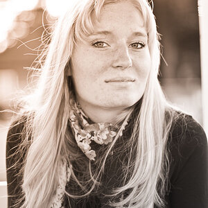 Birte im Gegenlicht