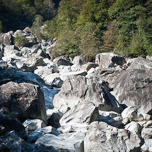 Valle Vercasca - Die Verzasca oberhalb von Coissétt