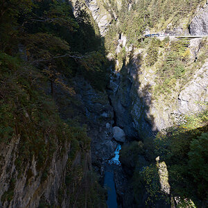 Via Mala - Blick von der Fußgängerbrücke Richtung Norden