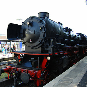 BR 41 360 aus Münster kommend bei der ersten Einfahrt am Mittag des 24.09.11 in Ochtrup.
