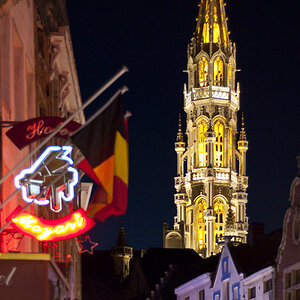 Brüssel bei Nacht