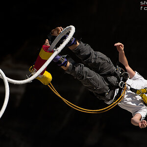 Bungee-Sprung Verzasca Staumauer 2