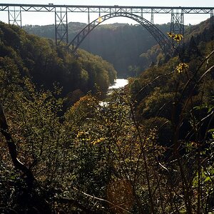 Muengstener Bruecke Gegenlicht