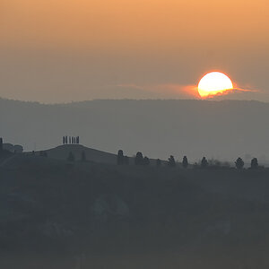 Sonnenaufgang in der Crete Senesi 1