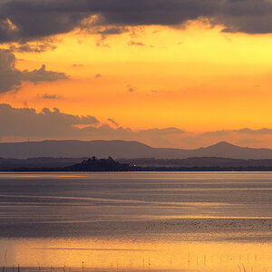 Sonnenuntergang am Lago Trasimeno 1