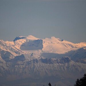 500mm vom Balmberg(CH), 120Km entfernte Alpen ji