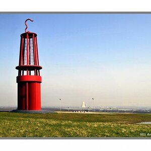 Das Geleucht - von Otto Piene, Rheinpreussenhalde Moers Panorama 2009