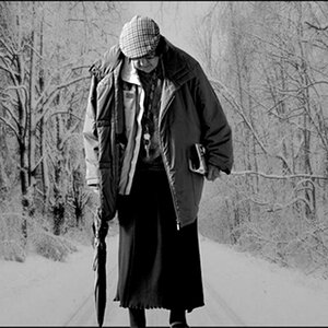 Frau im Winter