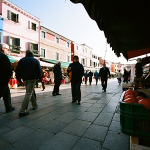 Strßenszene Burano