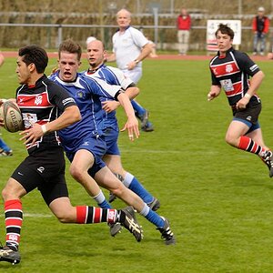 Rugby Memmingen Eagles gegen RFC München in Memmingen am 21.04.2012.