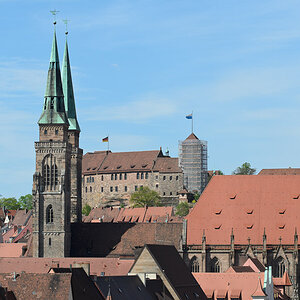 Kaiserburg Nürnberg und Kirche St. Sebald