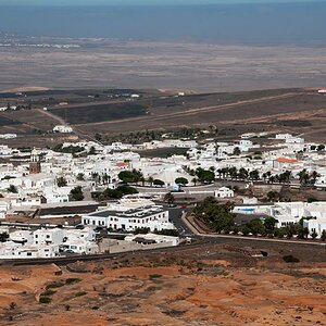 Die alte Hauptstadt. Villa Teguise vom Castillo Santa Barbara