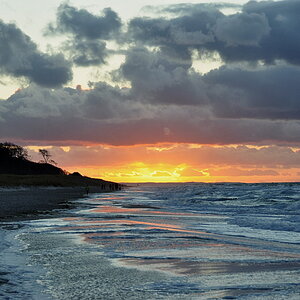 Noch ein Sonnenuntergang an der Ostsee