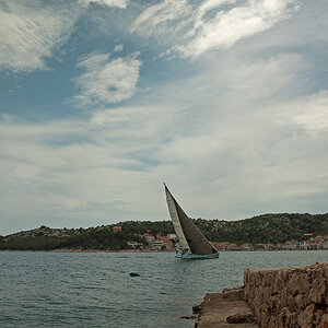 Segelboot Tisno