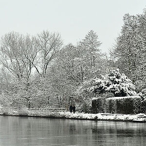 Fachwerk im Winter