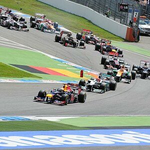 X F1 GP Hockenheim 2012 nach dem Start
