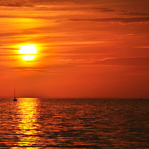 Sonnenuntergang Insel Poel