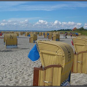 Strandkörbe auf Fehmarn