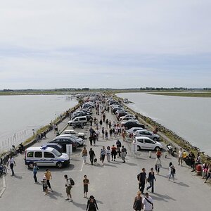 Mont St.Michel, Normandie. Aus der Richtung, die man sonst gar nicht sieht.