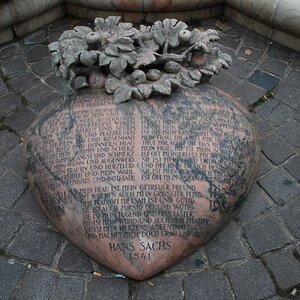 Text von Hans Sachs am Ehebrunnen